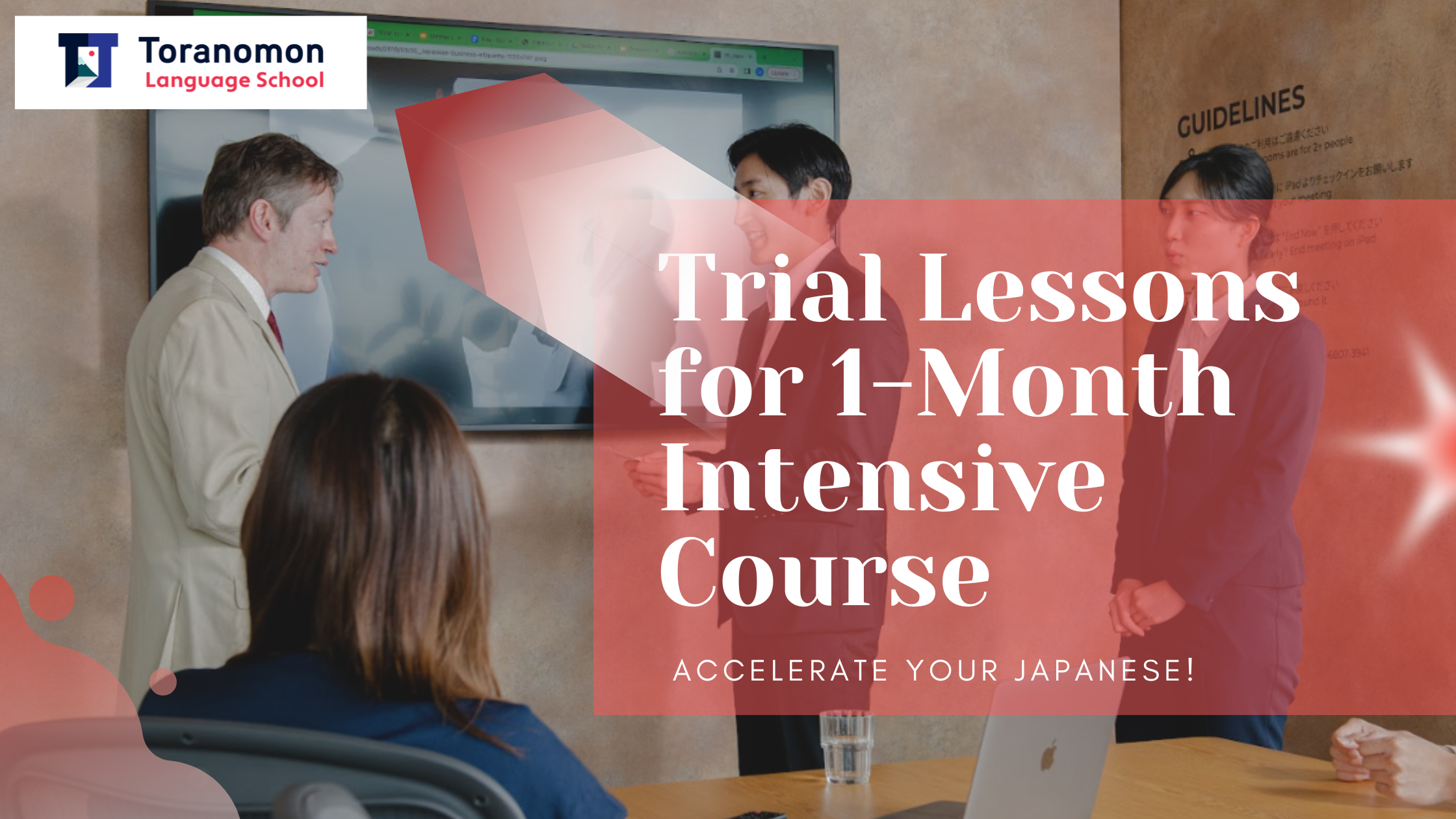 Trial Lessons for 1-Month Intensive Lessons: Accelerate Your Japanese